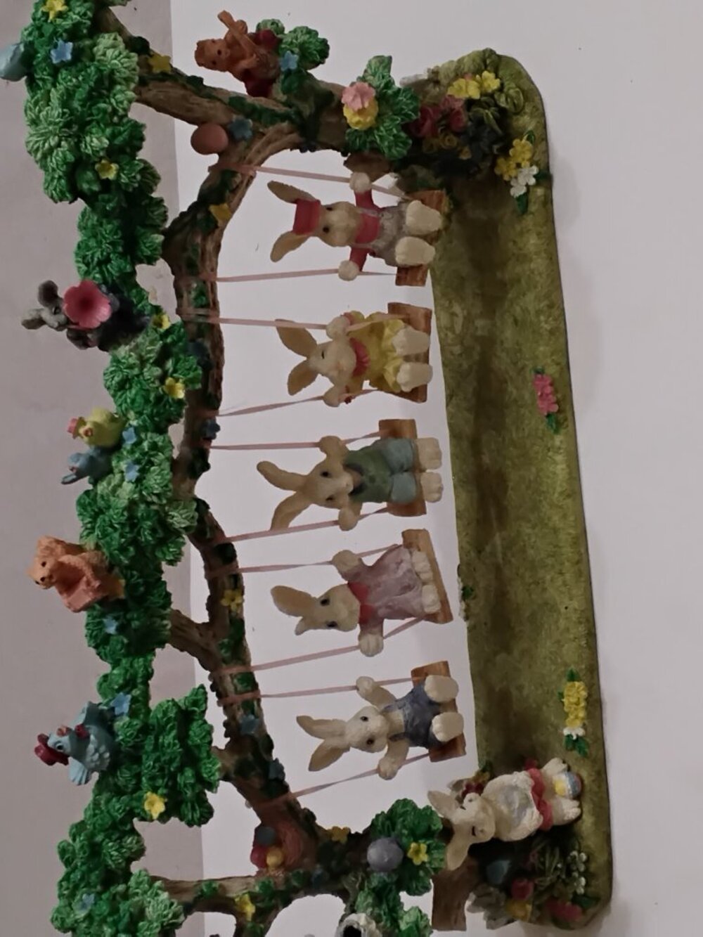 VTG Jaimy Easter Bunny Tree Swing Figurine - Great Condition!